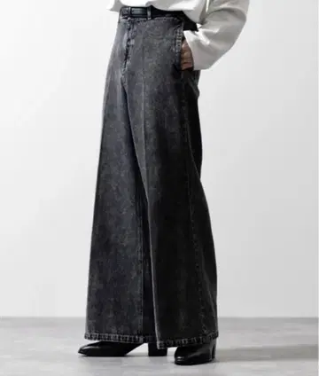 clel Vintage Design Flare Denim Pants