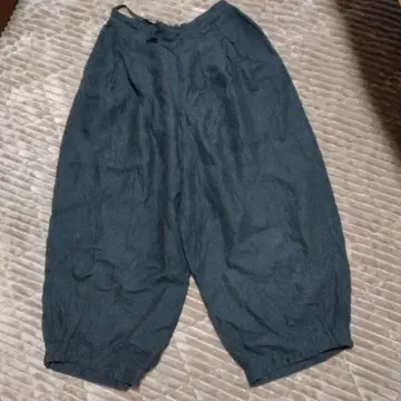 blue Willow 린넨 벌룬 팬츠 블랙