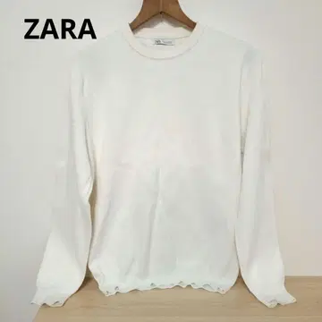 ZARA 남성용 화이트 스웨터 M 사이즈