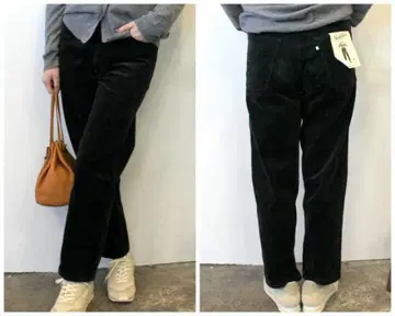 WEST'S 블루 코듀로이 스트레이트 팬츠 가을/겨울