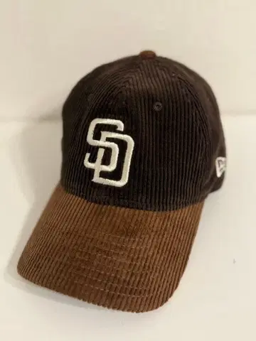 9TWENTY 코듀로이 파드레스 다크 브라운 브라운 바이저