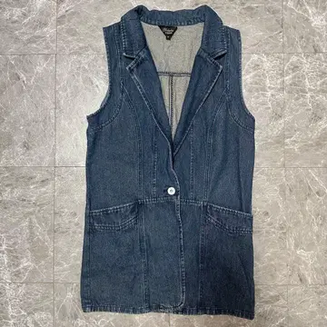 다크 데님 슬리브리스 자켓 M 사이즈 g7