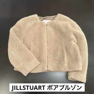 베이지 보아 자켓 플리스 자켓 질스튜어트