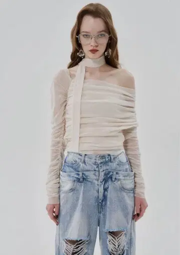 [ THE TOE ] ANTHURIUM TULLE TOPS