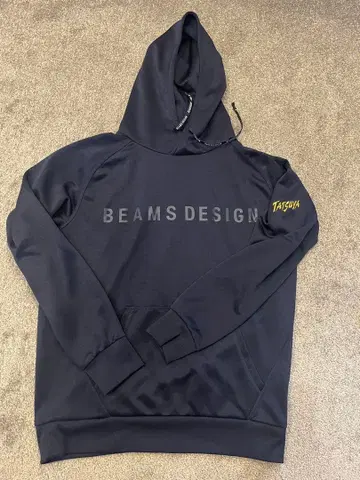 BEAMS DESIGN 네이비 후드티 O 사이즈 2L 사이즈