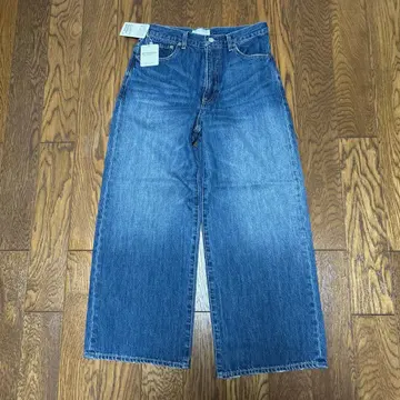 새상품 그린라벨 스트레이트 와이드 데님