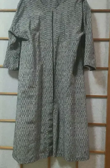 오시마 명주 리메이크 롱 코트.