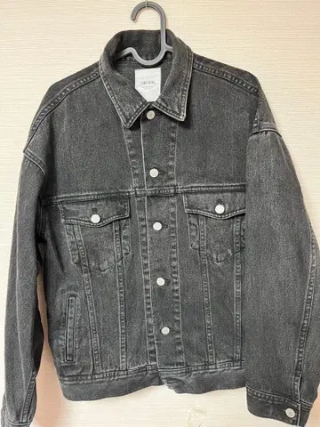 SOMETHING 블랙 데님 자켓