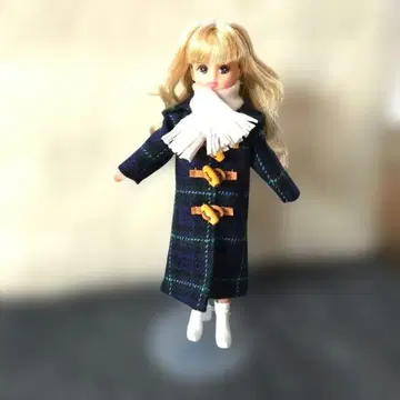 리카짱 의류 핸드메이드 따뜻한 더플 코트 & 머플러