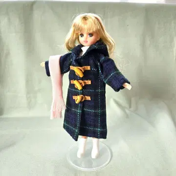 리카짱 의류 핸드메이드 따뜻한 더플 코트 & 머플러