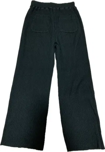 LOWRYS FARM 스트라이프 패턴 블랙 와이드 팬츠 F