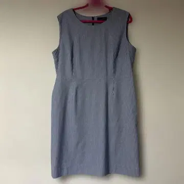 TALBOTS 슬리브리스 스트라이프 원피스 블루 계열 사이즈 12 XL