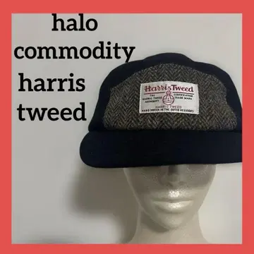 halo commodity x harristweed 울 캡 블랙
