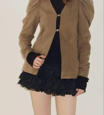 [라벨에튀드] 멀티 웨이 티어드 미니 스커트 블랙