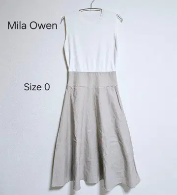 새상품급 Mila Owen 미라 오웬 슬리브리스 원피스 Size 0