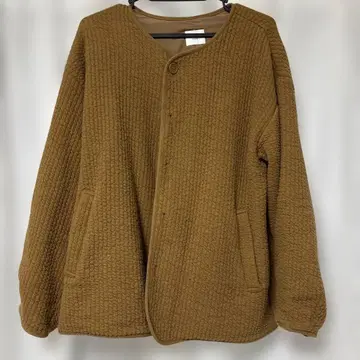 URBAN RESEARCH DOORS 퀼트 노카라 자켓 카멜