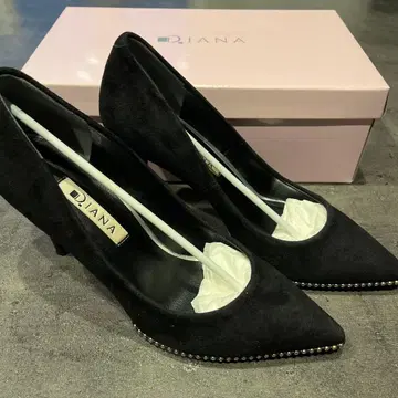 DIANA 블랙 스틸레토 하이힐 23cm