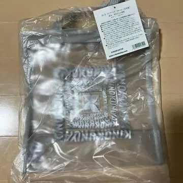 기노쿠니야 에코백 비닐 클리어백 스몰 실버