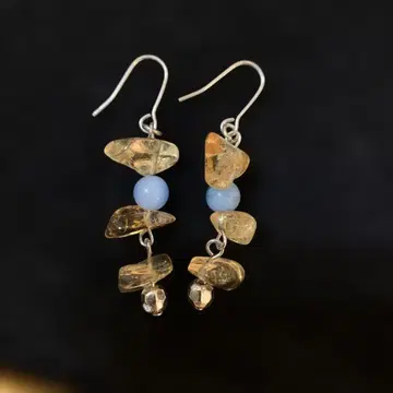 시트린 아쿠아 마린 귀걸이 SY-3