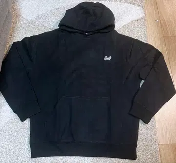 새상품 SLAMBLE 블랙 컬러 후드 부착 후드티 M