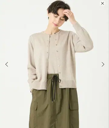 워셔블 울 크루넥 가디건 [ HARMONY ]