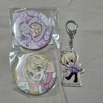 오란고교 호스트부 하나즈카 미츠쿠니 허니 선배 아크릴 키링 캔뱃지