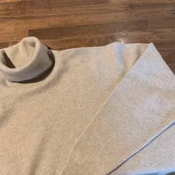 AD-CRAZE [ M ] 터틀넥 니트 스웨터 베이지 캐시미어 일본 제품