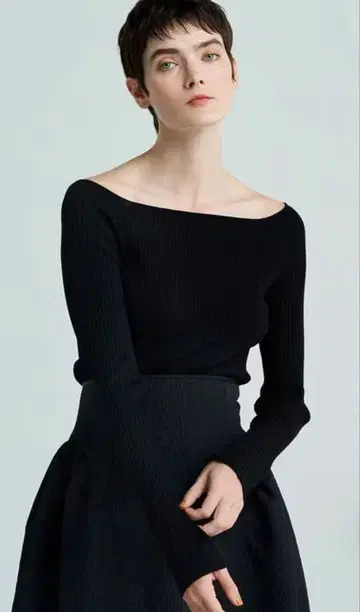 uncrave 스무스 니트 오프숄더 풀오버 [세탁 가능]