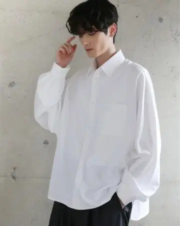 [ 주름 방지 ] 컴포트 릴랙스 돌먼 긴팔 셔츠 etelio