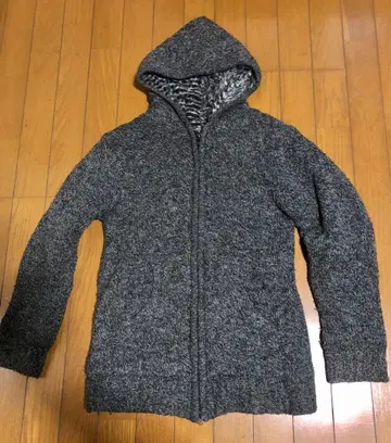 보아 안감 니트 후드티 방한 그레이 계열