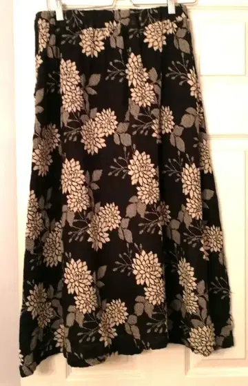 르 시엘 꽃무늬 롱 스커트 *나의 방 구매* 나츄란 린넬