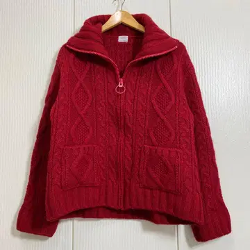 k3&co. 케이스리앤코 지퍼 케이블 니트 가디건