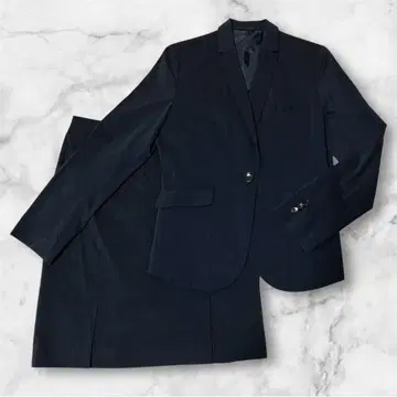 타카큐 스커트 수트 네이비 체크 무늬 얇은 소재