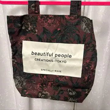 beautiful people 토트백 꽃무늬