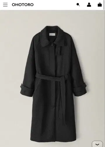 [ 새상품급 ] 더블린 코트 차콜