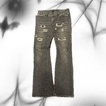 00s archive no id. flare denim pants