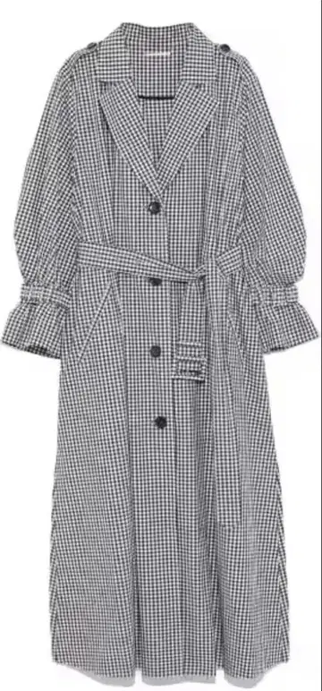 미라 오웬 Mila Owen 볼륨 슬리브 트렌치 코트