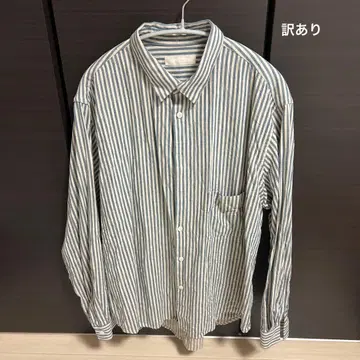 (하자품) CONFECT 스트라이프 셔츠 사이즈 3 남성용