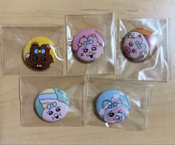 빤쮸토끼 POP UP 구매 혜택 가챠 미니 캔 배지 5종 세트