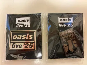 완판템 oasis 핀즈 Live'25 Photo 2개 세트 핀 배지
