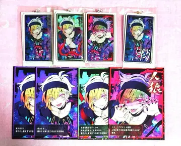 늑대 게임 린타로 진로우 아크릴 키링 사인 레어 카드 세트