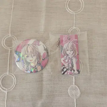 나침반 Ani-Art 홀로그램 캔뱃지 아크릴 키링 라비