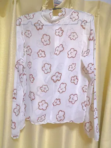 [ poppy ] 시스루 상의 브라운