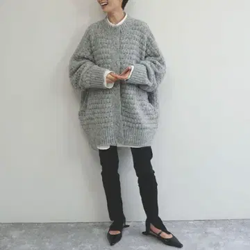 [ FASHFREN ] 패턴 니트 코트