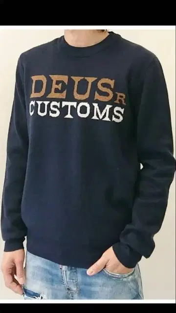 DEUSEXMACHINA 데우스 커스텀 니트 새상품급