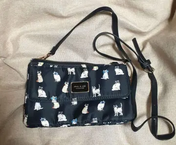 폴앤조 지갑 파우치 고양이 패턴