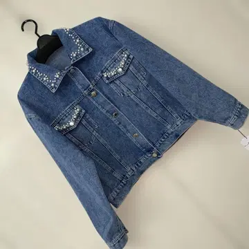 펄 사용 데님 자켓 G