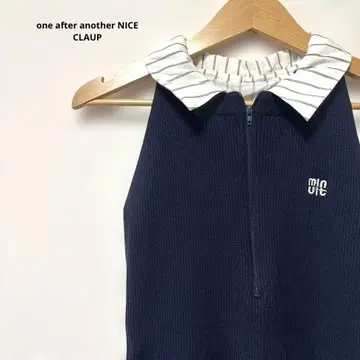 NICE CLAUP 도킹 플리츠 민소매 원피스