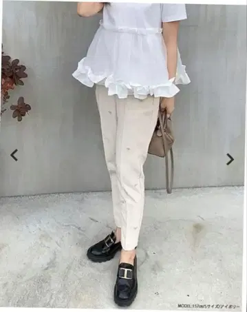 fitmore 하트 모티브 테이퍼드 팬츠 ps