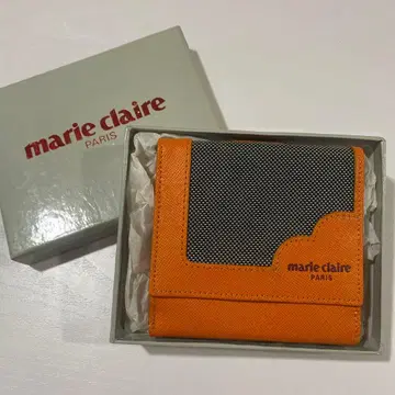 marie claire 오렌지 이단 접이식 지갑